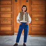 Okinawa woman sewing pattern blouse and dress