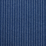 Jean’s coton extensible à rayures tissées fond bleu moyen