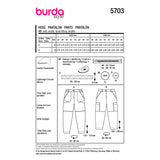Burda Boss N ° 5703: pantalones