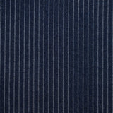 Jean’s coton extensible à rayures tissées fond bleu marine