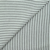 Étamine de polyester fines rayures fond noir
