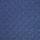 Chambray matelassé uni bleu