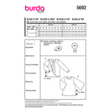 Burda Boss N ° 5692: Blusa y alto