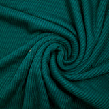 Maille tricot côtelée vert pin