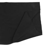 Black tubular ribbed cuffs per meter