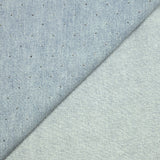 Jean's coton orné de strass fond bleu clair