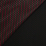 Jean's jacquard polyviscose rayé rouge et doré fond noir