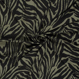 Khaki back -to -kisse viscose jersey