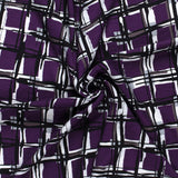 Viscose crêpe impresión cuentos violeta antecedentes