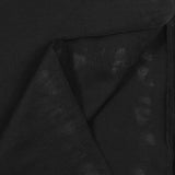 Jersey de algodón orgánico negro