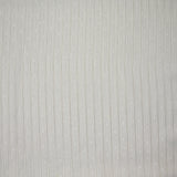 Mousseline crinkle plumetis rayée lurex fond blanc