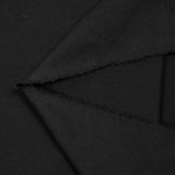 Maille polo coton fin noir corbeau