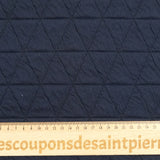 Matelassé Jersey Triangle Navy Blue Fondo