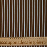 Algodón impreso de espalda de espalda marrón