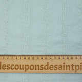 Broderie anglaise Mary bleu glacier