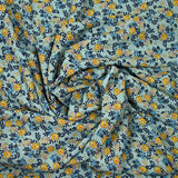 Polyester crepe breots micro brotes marinos bleu fondo