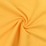 Yellow tubular ribbed cuffs per meter