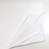 White tubular ribbed cuffs per meter