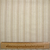 Polyester and linen with Lurex golden stripes Margot natural background