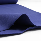 Indigo blue tubular ribbed cuffs per meter