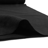 Black tubular ribbed cuffs per meter