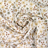 Cotton printed love passion beige and brown