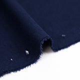 Polo de punto de algodón con reverso de punto azul noche