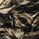 Tulle Sequin Flame Gold and Black