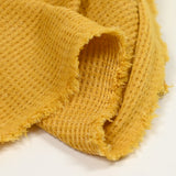 Ori mustard brushed textured knit