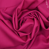 Gabardine de laine vierge rose fuchsia