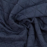 Matelassé Jersey Triangle Navy Blue Fondo