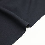 Jersey de coton double face bleu pétrole
