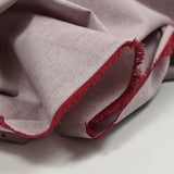 Dark red cotton chambray