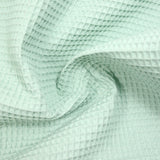Coton 100% nid d'abeille vert d'eau