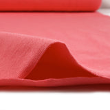 Coral pink tubular ribbed cuffs per meter