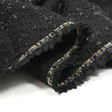Tweed Emma Lurex Polyester Fondo negro