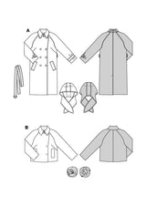 Patron Burda n°5620 : Manteau & veste
