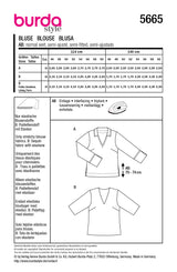 Patrón Burda n°5665: Blusa