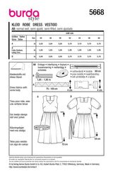 Patrón Burda n°5668: Vestido