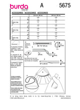 Burda Boss N ° 5675: Accesorios