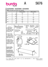 Burda Boss N ° 5676: Accesorios