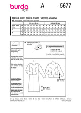 Burda Boss N ° 5677: Vestido y camiseta