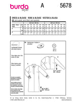 Burda boss n ° 5678: dress & blouse
