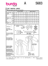 Burda Boss N ° 5683: abrigo