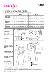 Burda Boss N ° 5683: abrigo