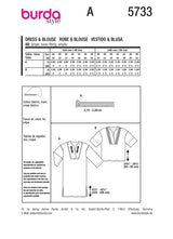 Burda boss n ° 5733: dress & blouse