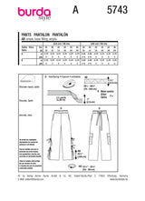 Burda Boss N ° 5743: pantalones
