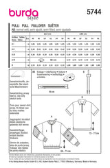 Burda Man Boss N ° 5744: Sweater
