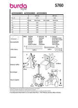 Burda boss n ° 5760: Christmas accessories