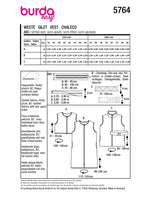 Patron Burda n°5764 : Gilet
